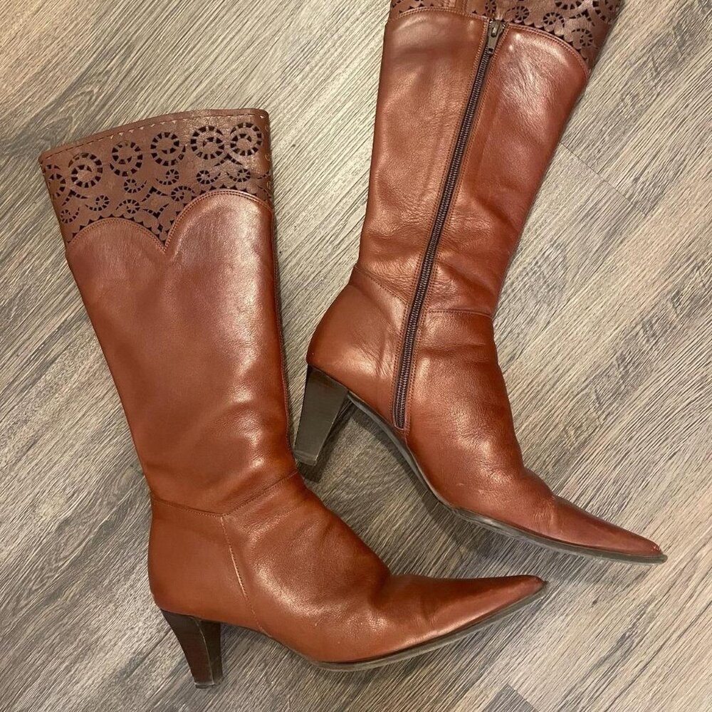 Aura Blanc Brown Riding Boots Women’s 6.5